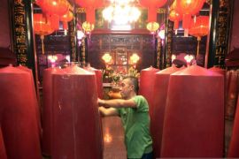 Polda Lampung sterilkan wihara dan klenteng jelang Imlek 2576 Kongzili