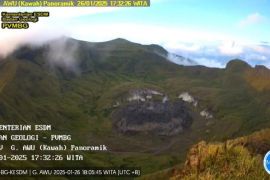 Pos PGA Gunung Awu catat 22 kali gempa