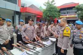 Polres Ponorogo periksa kelengkapan ratusan senjata api milik anggota