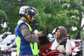 Polresta Malang edukasi keselamatan lalu lintas melalui program "Commander Wish"