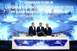 Bank Mandiri bukukan laba bersih konsolidasi Rp55,8 triliun pada 2024