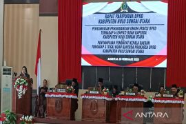 Pj Bupati HSU hadiri Rapat Paripurna DPRD