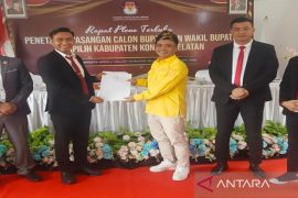 KPU Konsel tetapkan Irham-Wahyu Bupati dan Wakil Bupati terpilih