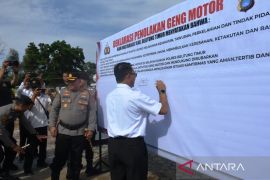 Polres Belitung Timur gelar deklarasi penolakan geng motor