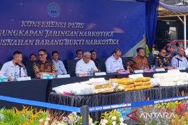 BNN amankan 73,55 kg narkoba dari pengungkapan 46 kasus penyelundupan dengan 87 orang tersangka