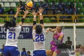 Jakarta Popsivo Polwan kalahkan Bandung BJB Tandamata