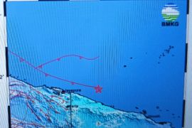 Jayapura terjadi gempa bumi magnitudo 5,5