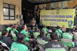 Polisi gandeng ojek daring untuk ketertiban hingga jauhi judi daring