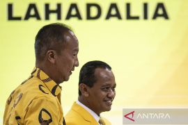 Bahlil di Rakernas Golkar "sentil" Ketua Komisi XII soal polemik LPG