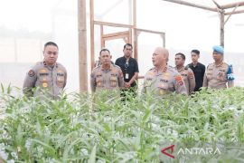 Karo Penmas Divhumas Polri tinjau "greenhouse" Polda Kalsel