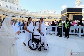 Megawati disambut hangat jamaah asal Indonesia saat umrah