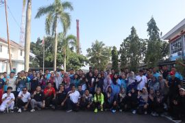 Pelindo Pangkalbalam gelar senam bersama peringati Hari K3 Nasional