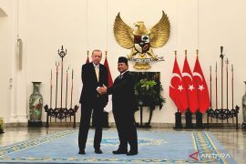 Prabowo welcomes Erdogan's state visit at Bogor Palace