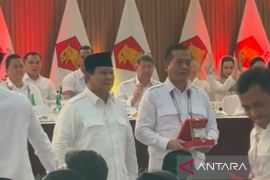Anggota Kabinet Merah Putih hadiri acara HUT Ke-17 Gerindra