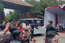 Sejumlah anggota kabinet Prabowo ikut hadir silaturahmi KIM di Hambalang Bogor