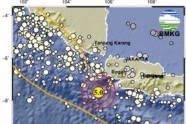 Gempa 5M guncang Banten Jumat malam