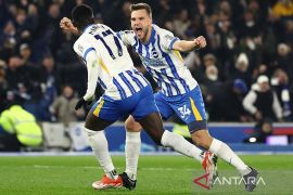 Liverpool tumbang di markas Brighton & Hove Albion 2-3