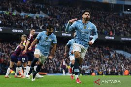 Manchester City tertahan di urutan lima setelah ditahan Brighton 2-2
