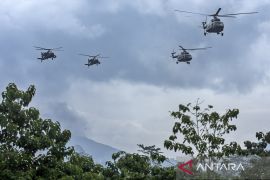 Latihan penembakan senjata pesawat udara