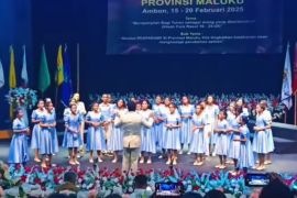 Kontingen Pesparawi Kota Ambon optimistis raih juara umum yang ketiga