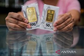 Harga emas Aneka Tambang, Selasa naik Rp8.000 menjadi Rp1,679 juta per gram