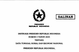 Presiden Prabowo terbitkan Inpres 4/2025 untuk integrasi data sosial