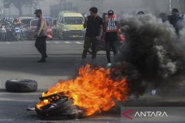 Aksi mahasiswa di Serang