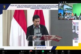 Kakanwil Kemenkum Babel ikuti Kick Off Pelatihan Paralegal Serentak