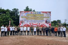 PT Timah - Kodim 0431 bersinergi sukseskan TMMD Ke-123 di Bangka Barat