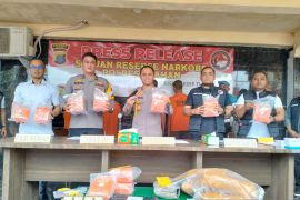 Bandar narkoba tembaki petugas Satresnarkoba Polres Asahan saat digerebek