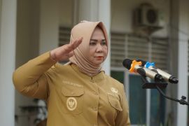 Tiorita pimpin apel perdana gabungan ASN Pemkab Langkat