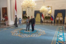 Prabowo sambut Sekretaris Dewan Keamanan Rusia di Istana Merdeka