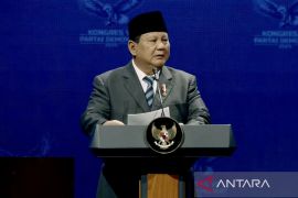 Presiden hadir Kongres VI Partai Demokrat, disambut SBY dan AHY