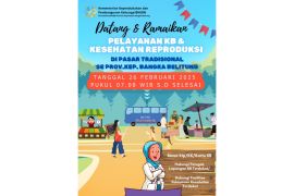 Besok, BKKBN Babel buka layanan KB dan kesehatan reproduksi di pasar tradisional