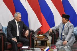 Prabowo sambut Shoigu dan tanyakan kabar Vladimir Putin