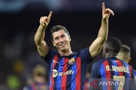 Lewandowski cetak dua gol, Barcelona menang telak 4-0 atas Dortmund