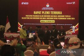 KPU Papua Pegunungan tetapkan pasangan John-Ones sebagai gubernur dan wagub