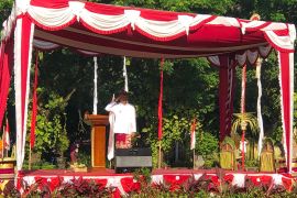 Gubernur Koster jadi inspektur apel  HUT Ke-237 Denpasar