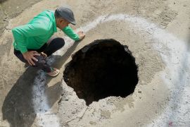 Geolog: Fenomena sinkhole kerap terjadi di daerah bukit kapur