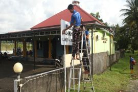 Lanudal Manado  bersih-bersih lingkungan dan masjid sambut Ramadhan