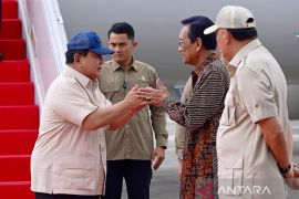 Presiden Prabowo tiba di Yogyakarta, lanjutkan perjalanan ke Akmil Magelang