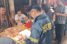 Satgas Pangan Serang cek harga kebutuhan pokok di pasar tradisional