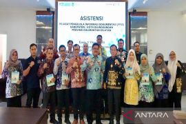 Diskominfosandi HSU ikuti Asistensi PPID Kalsel