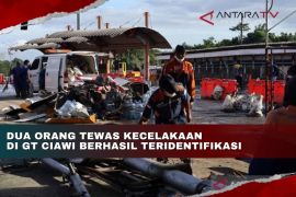 Dua dari delapan korban tewas kecelakaan di GT Ciawi teridentifikasi