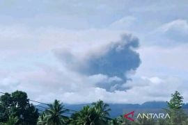 Gunung Dukono semburkan abu vulkanik setinggi 1.900 meter