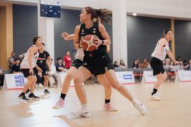 Timnas bola basket putri menang tiga laga saat uji coba lawan Singapura