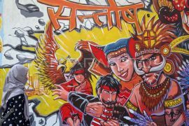 Mural keberagaman budaya di Depok
