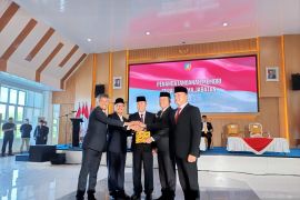 Pemkab Konsel gelar Sertijab Bupati dan Wakil Bupati periode 2025-2030.