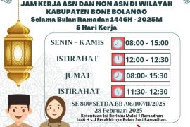 Pemkab Bone Bolango keluarkan edaran jam kerja ASN