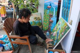 Ngabuburit pelaku seni lukis Banyuwangi